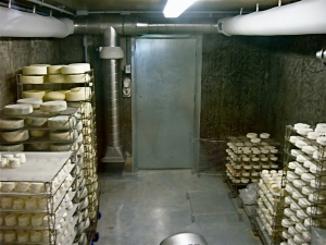 The aging room at Fifth Town