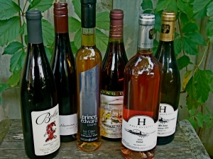 A selection of Prince Edward County wines
