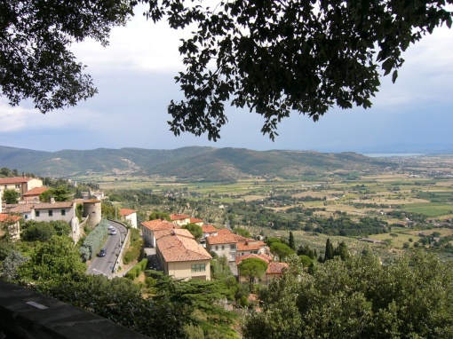 The view from Cortona, Italy