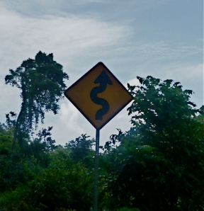 Heed the sign: there are a few curves on the Road to Hana