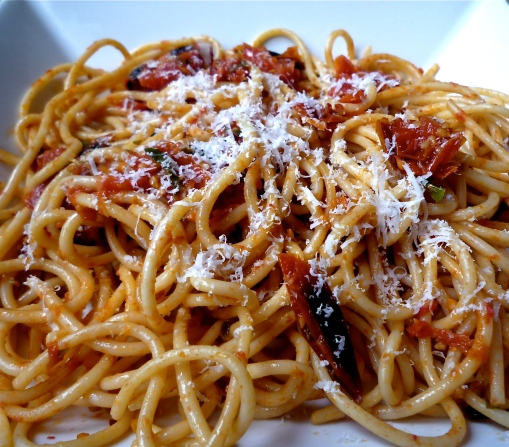Roasted Cherry Tomato Spaghetti