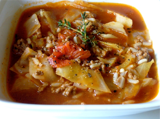 Cabbage Roll Soup - it's not too pretty to look at but it's delicious, filling and budget-friendly.